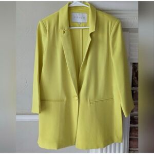 FRNCH Highlighter Yellow Blazer